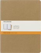 Capa Mole Moleskine Cahier XL Kraft Marrom - Linhas