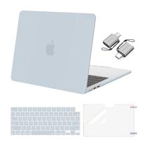 Capa MOSISO compatível com MacBook Air de 13,6 polegadas azul bebê