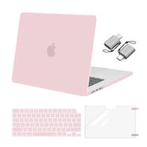 Capa MOSISO compatível com MacBook Air de 13,6 polegadas rosa bebê