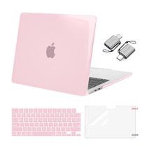 Capa MOSISO compatível com MacBook Air de 13,6 polegadas rosa rosa