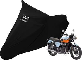 Capa Moto Com Logo Triumph Bonneville T100 Sob Medida