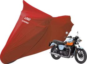 Capa Moto Com Logo Triumph Bonneville T100 Sob Medida
