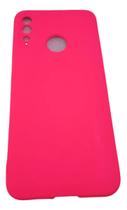 Capa Moto E6 Plus Silicone Aveludada Vermelho Lisa
