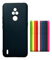 Capa Moto E7 Silicone Aveludada Preto Lisa Capa Moto E7 Silicone Aveludada Preto Lisa