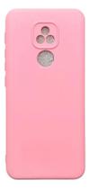 Capa Moto E7 Silicone Aveludada Rosa-chiclete Lisa Capa Moto E7 Silicone Aveludada Rosa-chiclete Lisa