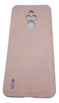 Capa Moto E7 Silicone Aveludada Rosa-pÃlido Lis Capa Moto E7 Silicone Aveludada Rosa-pÃlido Lis