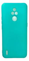 Capa Moto E7 Silicone Aveludada Verde-claro Lisa