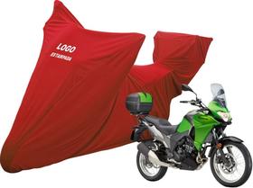 Capa Moto Kawasaki Versys-X 300 Com Bauleto Bau Central Capa Moto Kawasaki Versys-X 300 Com Bauleto Bau Central