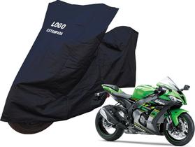 Capa Moto Kawasaki ZX6R ZX10R Impermeável Tecido Repele Sol