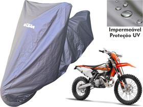 Capa Moto Ktm 250 EXC 450 EXC Tecido Impermeável Proteção UV