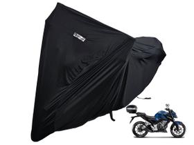 Capa Moto Lycra Tecido Honda CBX 250 Twister Com baú