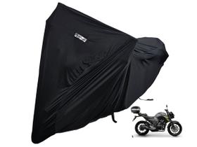 Capa Moto Lycra Tecido Honda Fazer FZ15 FZ25 com Baú