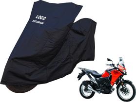 Capa Motocicleta Kawasaki Versys-X 300 De Tecido Impermeável Capa Motocicleta Kawasaki Versys-X 300 De Tecido Impermeável