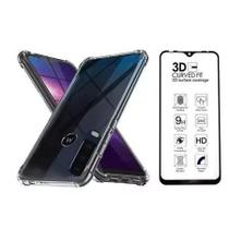 Capa Motorola G8 Play Anti Quedas + 2x Películas de Vidro 3D Full Cover