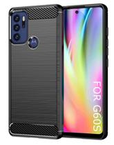 Capa Motorola Moto G60s (Tela 6.8) Carbon Fiber Anti Impacto