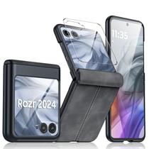 Capa Motorola Razr 2024 com protetor de tela e proteção de dobradiça