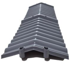 Capa Muro Rufo Plástico Pingadeira kit 21un Preto Tamanho 33cm x 20cm Fácil de Montar Capa Muro Rufo Plástico Pingadeira kit 21un Preto Tamanho 33cm x 20cm Fácil de Montar