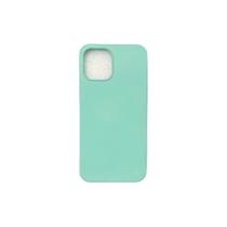 Capa Nano Silicon para iPhone 12 Pro Max em verde menta