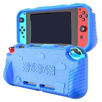 Capa Nintendo Switch Lite Case Proteção Queda EVA Azul