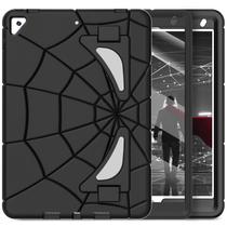 Capa Nitupai para iPad 10.2 Kids de 9ª, 8ª e 7ª geração com suporte preto