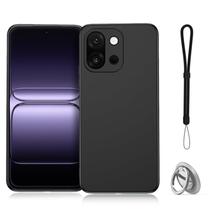 Capa NOUKAJU para OnePlus 15 em TPU Preta com Suporte Antichoque Capa NOUKAJU para OnePlus 15 em TPU Preta com Suporte Antichoque