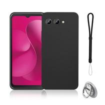 Capa NOUKAJU para T-Mobile REVVL 8 em TPU à prova de choque, preta