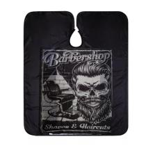 Capa Nylon Barbearia Modelo Caveira e Cadeira