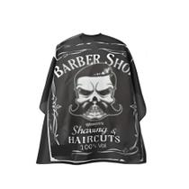 Capa Nylon Barbearia Modelo Caveira Capa Nylon Barbearia Modelo Caveira