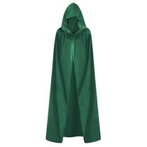 Capa ODOCARE Velvet 130cm com capuz para homens e mulheres verde Capa ODOCARE Velvet 130cm com capuz para homens e mulheres verde