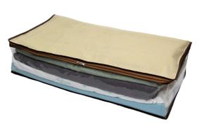 Capa Organizador Caixa Multiuso Premium Bege Tnt 80X45X15