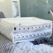 Capa Organizadora Edredom Com Ziper Tam Gg Cor Branco Capa Organizadora Edredom Com Ziper Tam Gg Cor Branco
