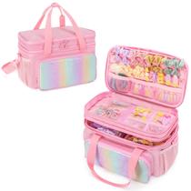 Capa organizadora Hair Bow GRAOSO para bebês e meninas rosa Capa organizadora Hair Bow GRAOSO para bebês e meninas rosa