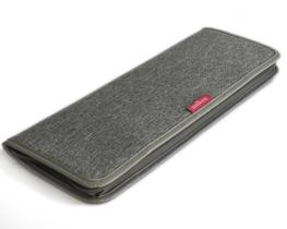 Capa organizadora LeanTravel para viagens cinza com bolsa de armazenamento Capa organizadora LeanTravel para viagens cinza com bolsa de armazenamento