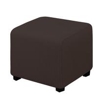 Capa otomana, banqueta dobrável elástica e fácil de usar, X-Small, marrom Capa otomana, banqueta dobrável elástica e fácil de usar, X-Small, marrom