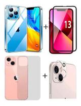 Capa + P 3d + Pelicula Camera + Traseira Para Tds iPhone 13 Capa + P 3d + Pelicula Camera + Traseira Para Tds iPhone 13