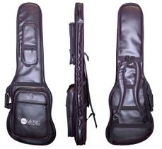 Capa p/ baixo premium couro "ams" marrom