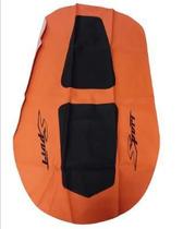 Capa p banco nxr 150 sport preto laranja 2009 Capa p banco nxr 150 sport preto laranja 2009