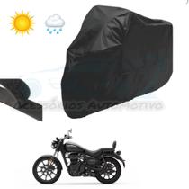 capa~P/ Cobrir Moto Proteção Sol Chuva ROYAL ENFIELD/METEOR