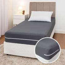 Capa P/ Colchão Solteiro Com Zíper Malha Gel Luxuosa Capa P/ Colchão Solteiro Com Zíper Malha Gel Luxuosa