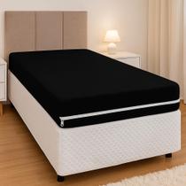 Capa P/ Colchão Solteiro Com Zíper Malha Gel Luxuosa