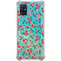 Capa p/ galaxy a51 (1057) flores ornamental