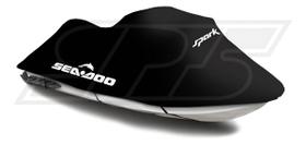 Capa P/ Jet Ski Sea Doo Spark 3lugares - Logo Spark Rip Stop Preto Capa P/ Jet Ski Sea Doo Spark 3lugares - Logo Spark Rip Stop Preto
