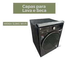 Capa p máquina de lavar midea 12.5kg wi-fi transparente flex Capa p máquina de lavar midea 12.5kg wi-fi transparente flex