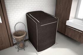 Capa P/ Máquina de Lavar Roupas - C/ Zíper - 7Kg a 9Kg - Café - Adomes Capa P/ Máquina de Lavar Roupas - C/ Zíper - 7Kg a 9Kg - Café - Adomes