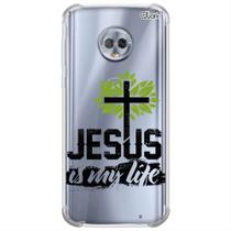 Capa p/ moto g6 plus (0682) jesus minha vida