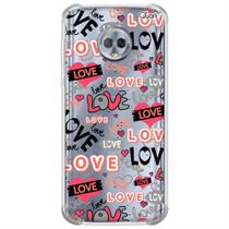 Capa p/ moto g6 plus (0871) amor 6