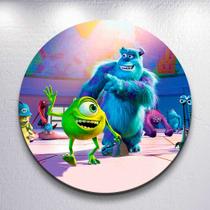 Capa p/ Painel Redondo Estampa Festa Escola Universidade de Monstros Estampa Infantil Mini e Grande