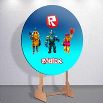 Capa p/ Painel Redondo Game Blox Capa Sublimada de Festa Tamanho Grande ou Mini Decoração