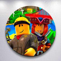 Capa p/ Painel Redondo Game Blox Capa Sublimada de Festa Tamanho Grande ou Mini Decoração Capa p/ Painel Redondo Game Blox Capa Sublimada de Festa Tamanho Grande ou Mini Decoração