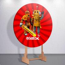 Capa p/ Painel Redondo Game Blox Capa Sublimada de Festa Tamanho Grande ou Mini Decoração Capa p/ Painel Redondo Game Blox Capa Sublimada de Festa Tamanho Grande ou Mini Decoração